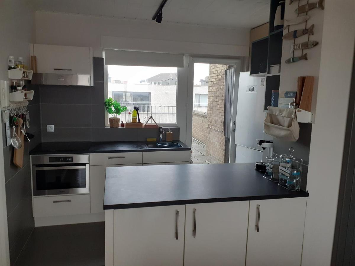 Gezellig Centraal Gelegen Penthouse Oostende Daire Dış mekan fotoğraf