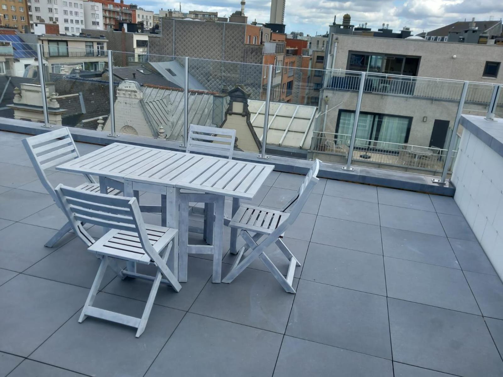 Gezellig Centraal Gelegen Penthouse Oostende Daire Dış mekan fotoğraf